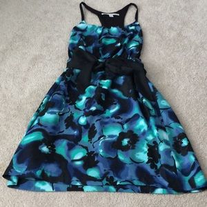 Green/blue floral dress
